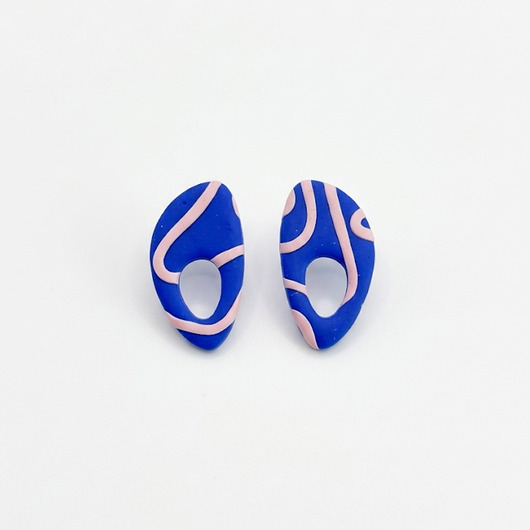 kolczyki z masy plastycznej Kolczyki Łezki