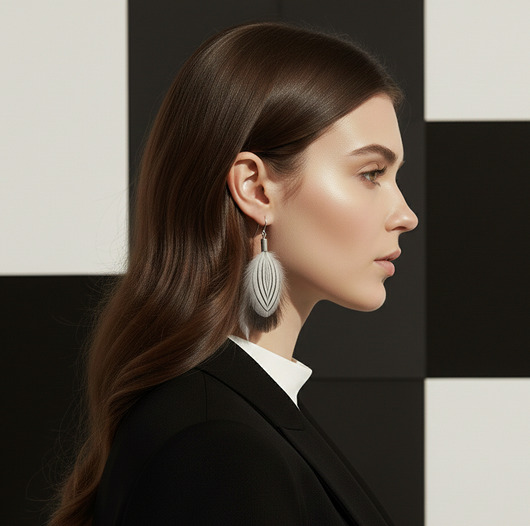 kolczyki z piórami Kolczyki z piórami Linea