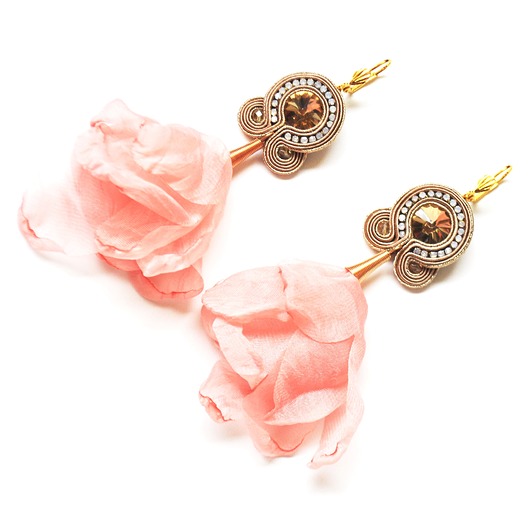 kolczyki soutache Sutaszowe kolczyki  MORELA
