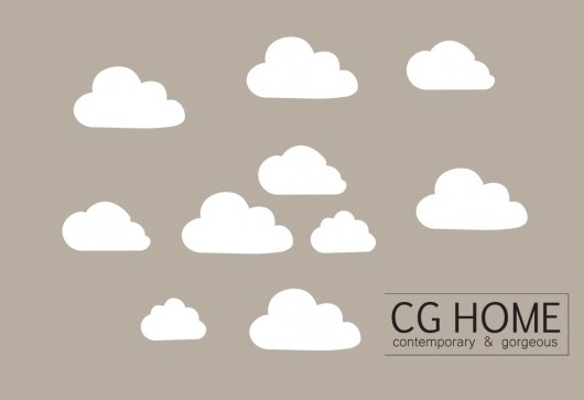 chmurki 10 sztuk CGHOME decal Cghome