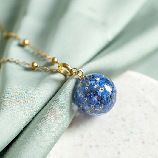 wisiory Wisiorek z niezapominajkami