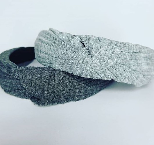 Turban opaska szara Czaki Bransoletki