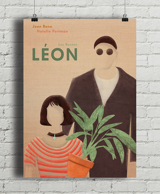 plakaty Leon zawodowiec - plakat fine art