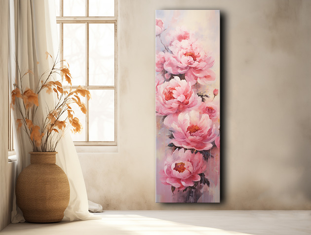 plakaty Peonie - Plakat - Olej, Boho, Abstrakcja