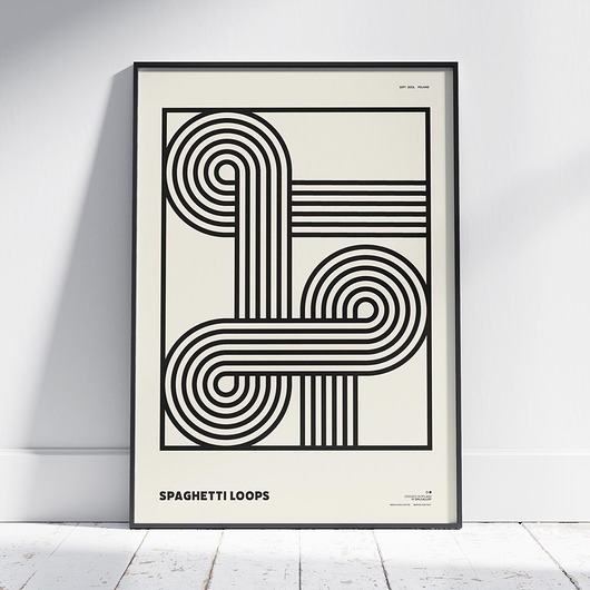plakaty Plakat abstrakcyjny, abstrakcja, geometria - Spagetti