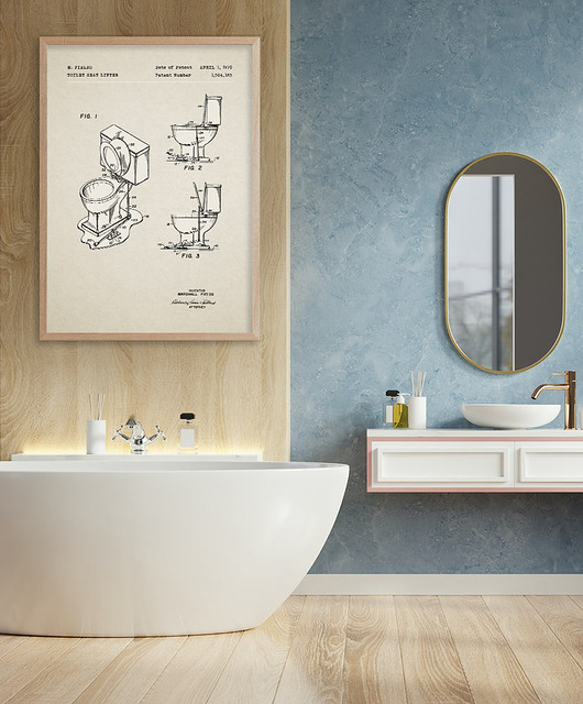 plakaty Toaleta - plakat 50x70 cm