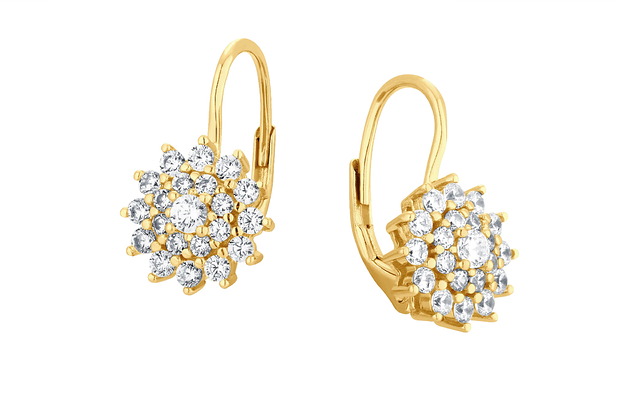 Kolczyki pozłacane Monarch Gold Alicja&Maria Jewellery