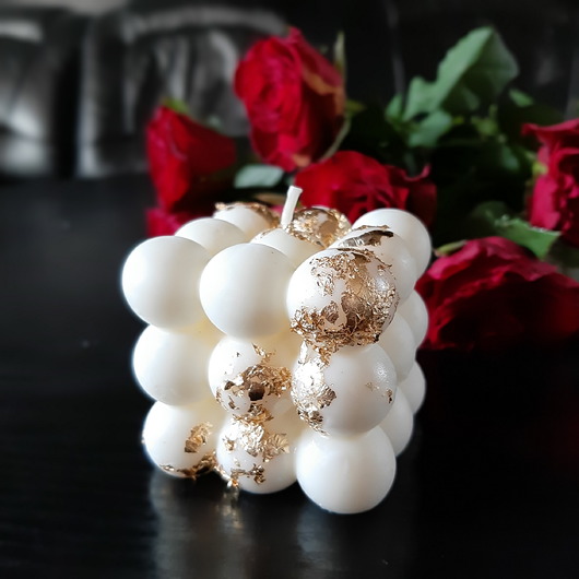 świeczniki i świece Świeca sojowa bąbelkowa Bubble candle