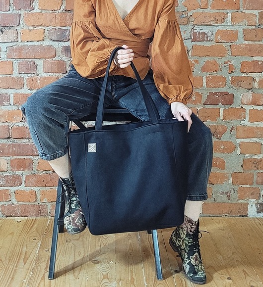 torby na ramię Lazy bag Bukka czarna nubuk wodoodporna