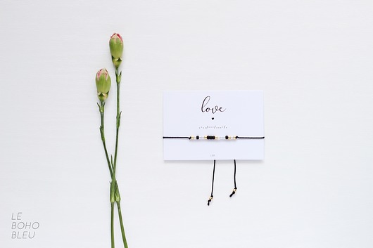 LOVE Morse Code Bracelet Le Boho Bleu