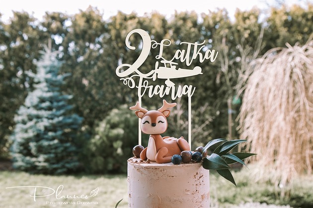 Toper Topper na tort roczek urodziny jubileusz Planneo