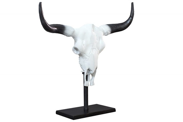 figurki i rzeźby Poroże rogi Matador białe aluminium 50cm