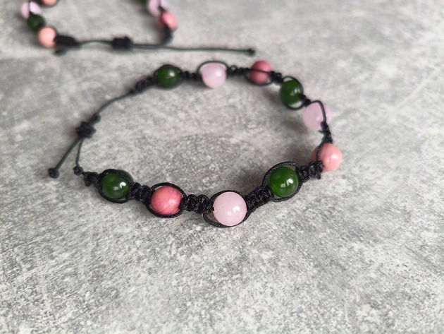 bransoletki z kamieni naturalnych Bransoletka Makrama Kamienie Naturalne Miłość do siebie Czakra Serca