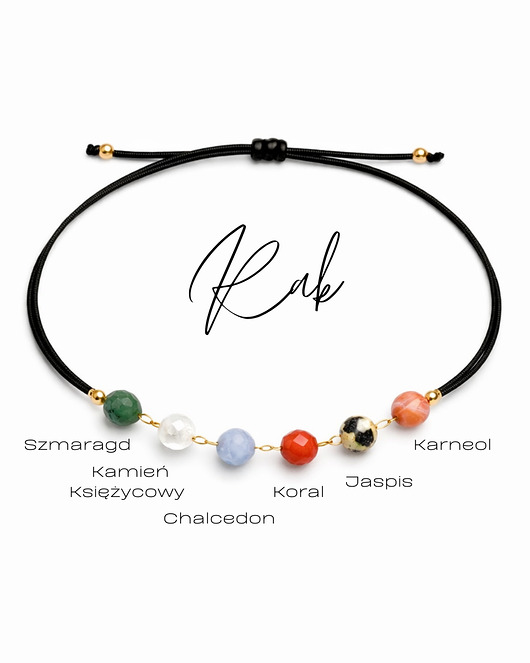 bransoletki na sznurku ZODIAK, Bransoletka Glam, Rak