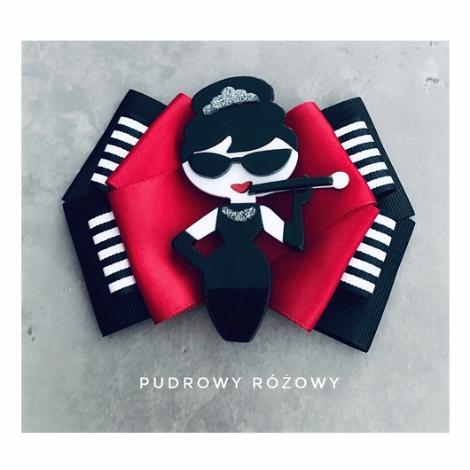 broszki Brosza Audrey Glamour Nowa Kolekcja 1 szt