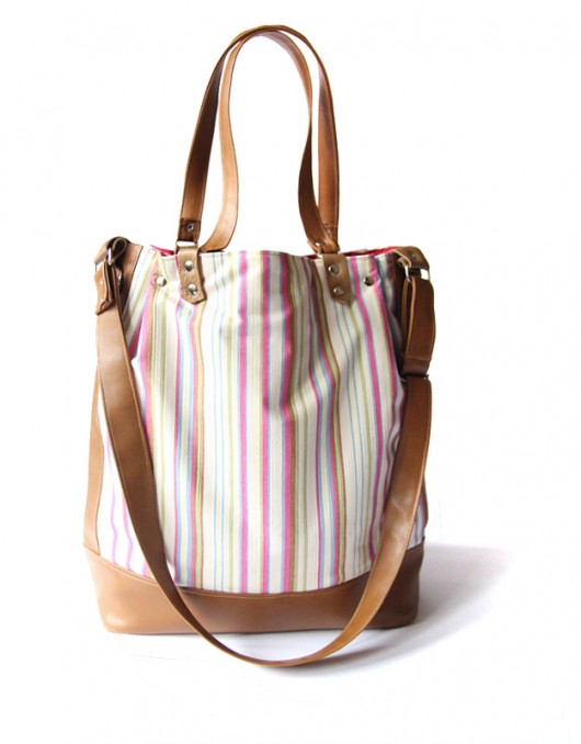 torba - stripes&orange camel&pink - elfagado