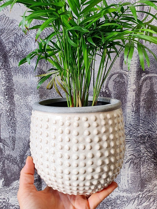 doniczki Doniczka osłonka 13x15cm z wypustkami