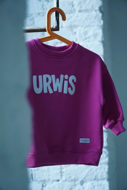 bluzy dla dziewczynki Bluza dziecięca URWIS - magenta