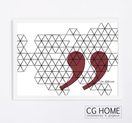 be different 50cm x 70cm grafika plakat Cghome