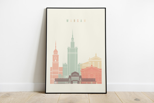 Warszawa plakat, grafika,obraz Pas De LArt