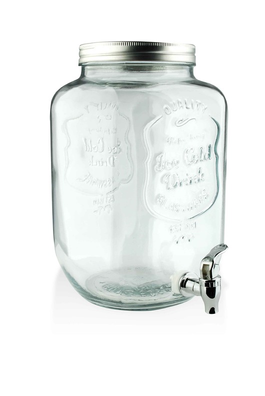 Słój szklany z kranikiem 3,7 L MIA home