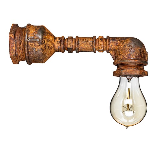 kinkiety Industrialna Lampa Loft z Rur z efektem rdzy