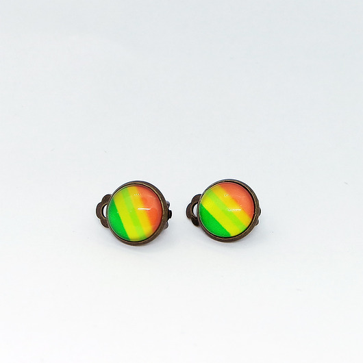 klipsy Klipsy - Zielone, żółte, pomarańczowe