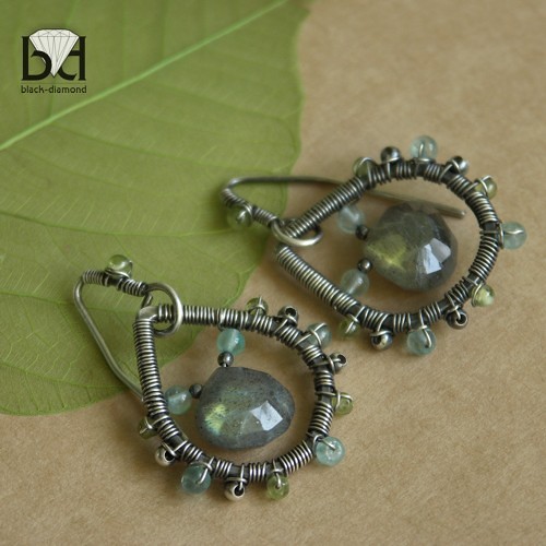labradoryty oplątane Black Diamond