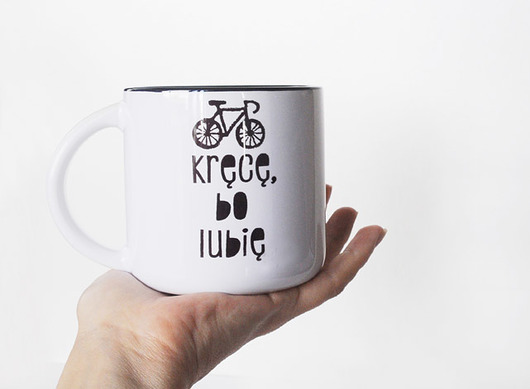 kubki Kręce bo lubię z imieniem, kubek dla rowerzysty