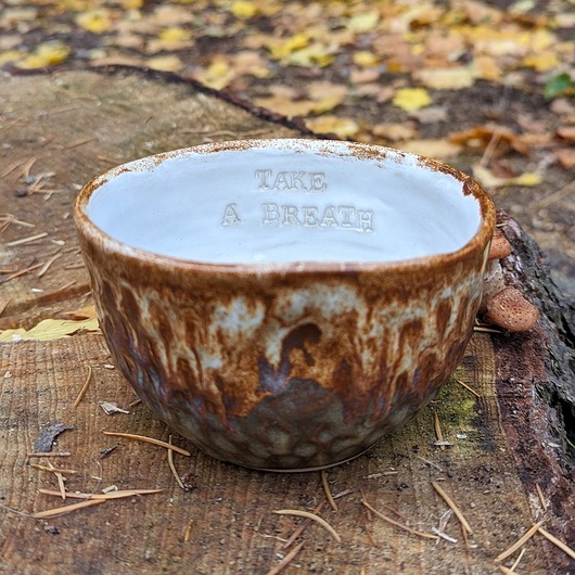kubki TAKE A BREATH, ręcznie robiona czarka ceramiczna