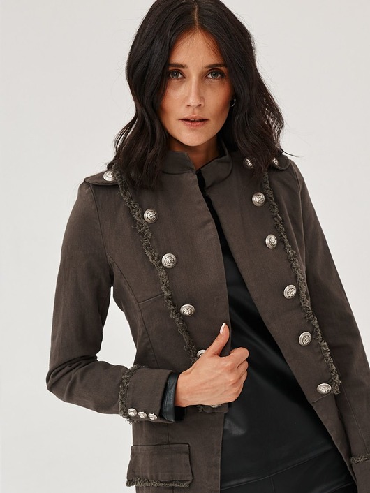 marynarki damskie Żakiet ARENA w militarnym stylu