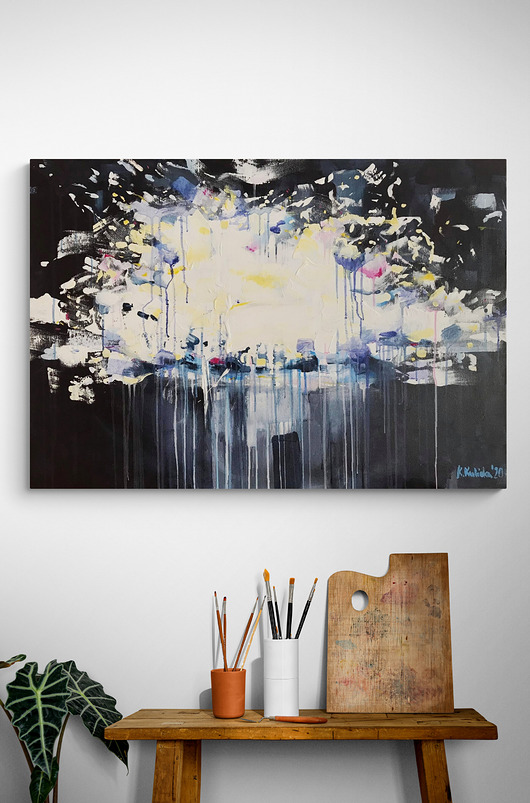 obrazy Obraz na zamówienie kupującego - Chmura - 70x100 cm