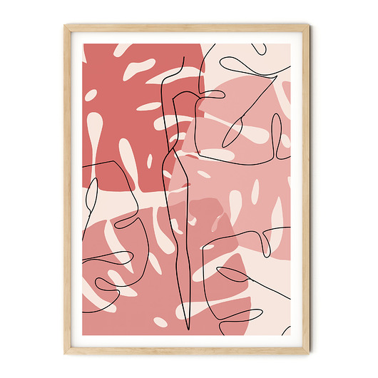 Plakat abstrakcyjny One line no. 27 myscandi
