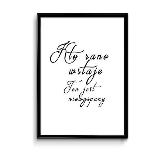 Kto rano wstaje... 30x40 plakat Bury Lis