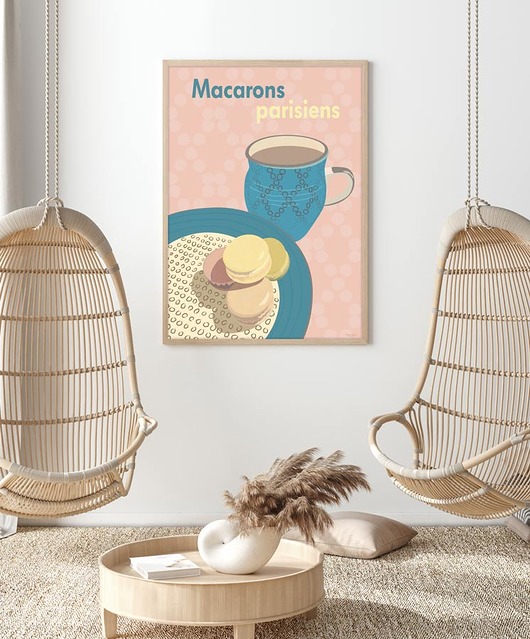 plakaty Makaroniki - plakat fine art 50x70 cm