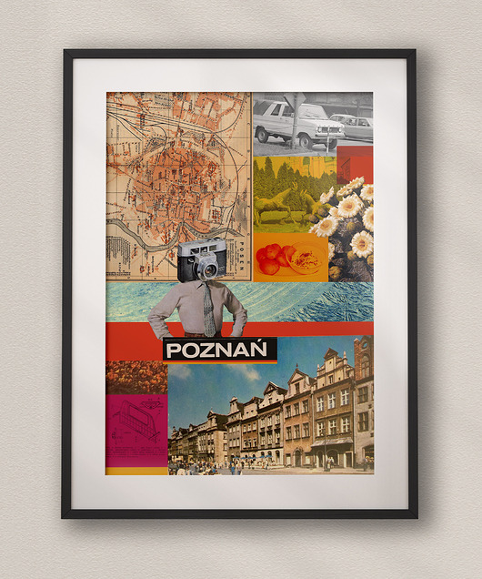 plakaty Plakat Poznań - Kolaż Fine Art - Wielkopolska