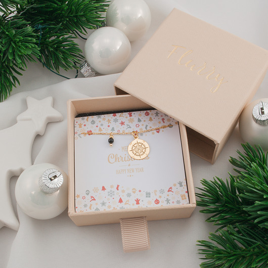 bransoletki złote Naszyjnik Kompas z onyksem