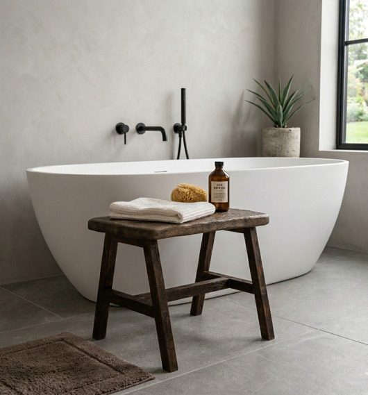 stoliki kawowe Dębowa ławeczka rzemieślnicza 