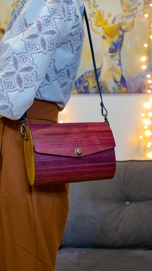 torby na ramię Torebka drewniana TRE - model ISA