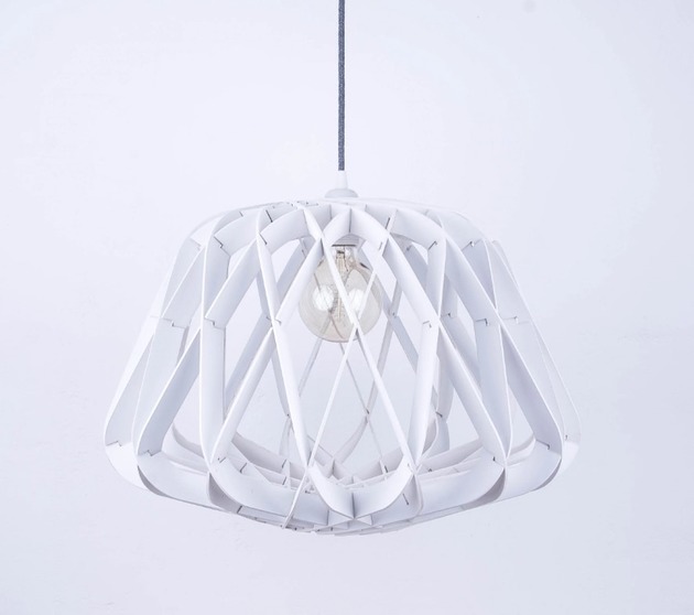 lampy wiszące Biała lampa sufitowa do sypialni