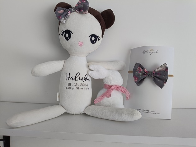 lalki Lalka przytulanka  personalizowana "duży bobas"