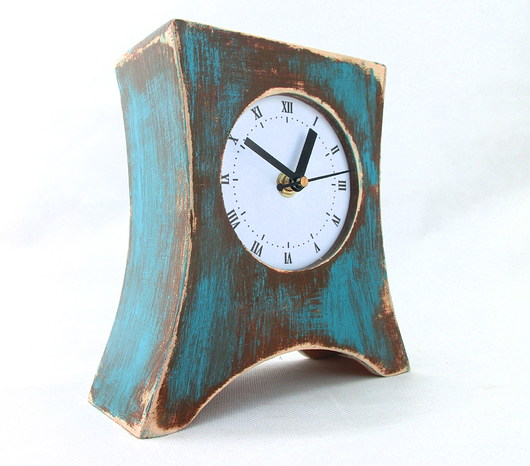 Zegarek Olde Turkus Clock Wood Studio