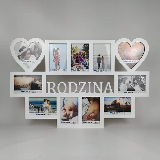 ramki na zdjęcia Multirama Rodzina ramka na zdjęcia 11 zdjęć serca