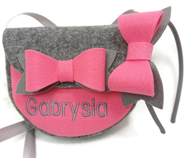 torebki, worki i plecaki dziecięce Mała torebeczka z imieniem plus opaska