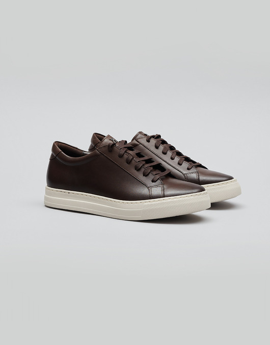 buty męskie Brązowe sportowe buty D500