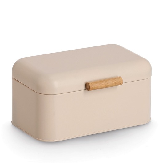 pojemniki kuchenne Chlebak metalowy 30,5x20,5x15,2 cm ZEPHIR beżowy