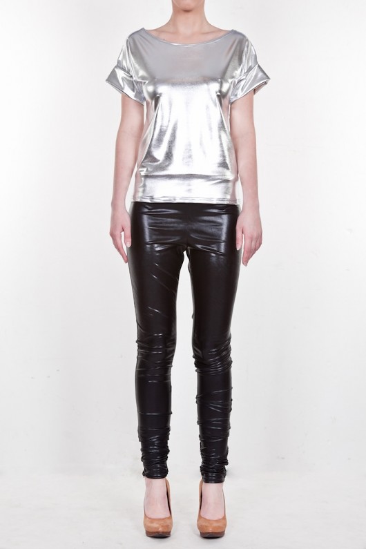 Srebrny t-shirt z lamy deleted_12046219