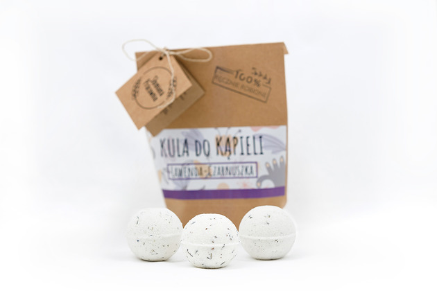 produkty do kąpieli Kula do kąpieli Lawenda - Czarnuszka