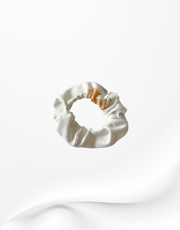 gumki do włosów Scrunchie gumka frotka wąska cytrynki