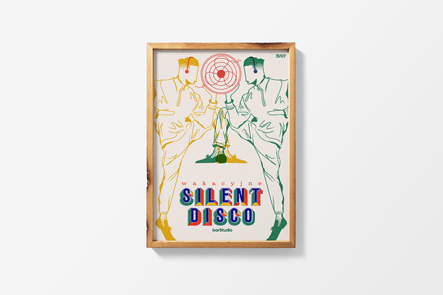Wakacyjne silent disco x print Justyna Frąckiewicz